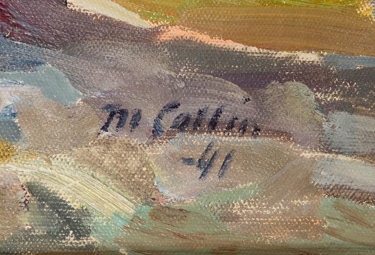 Marcus Collin, oil on canvas, signed and dated -41.