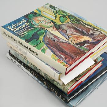 PARTI BÖCKER, 8 st, konst och konsthantverk, bl a "Chagall" av André Pieyre de Mandiargues, 1900-talets andra hälft.