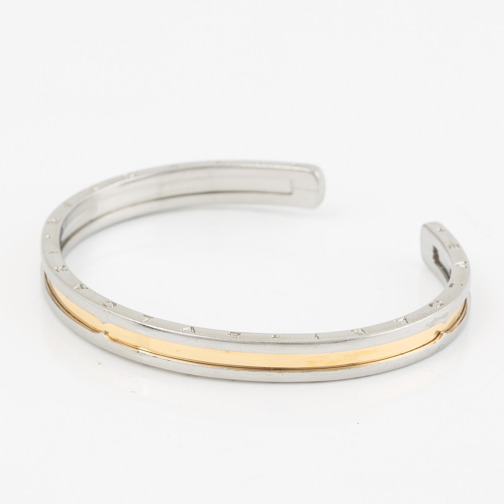 Bulgari bracelet 18K gold and steel "B. Zero".