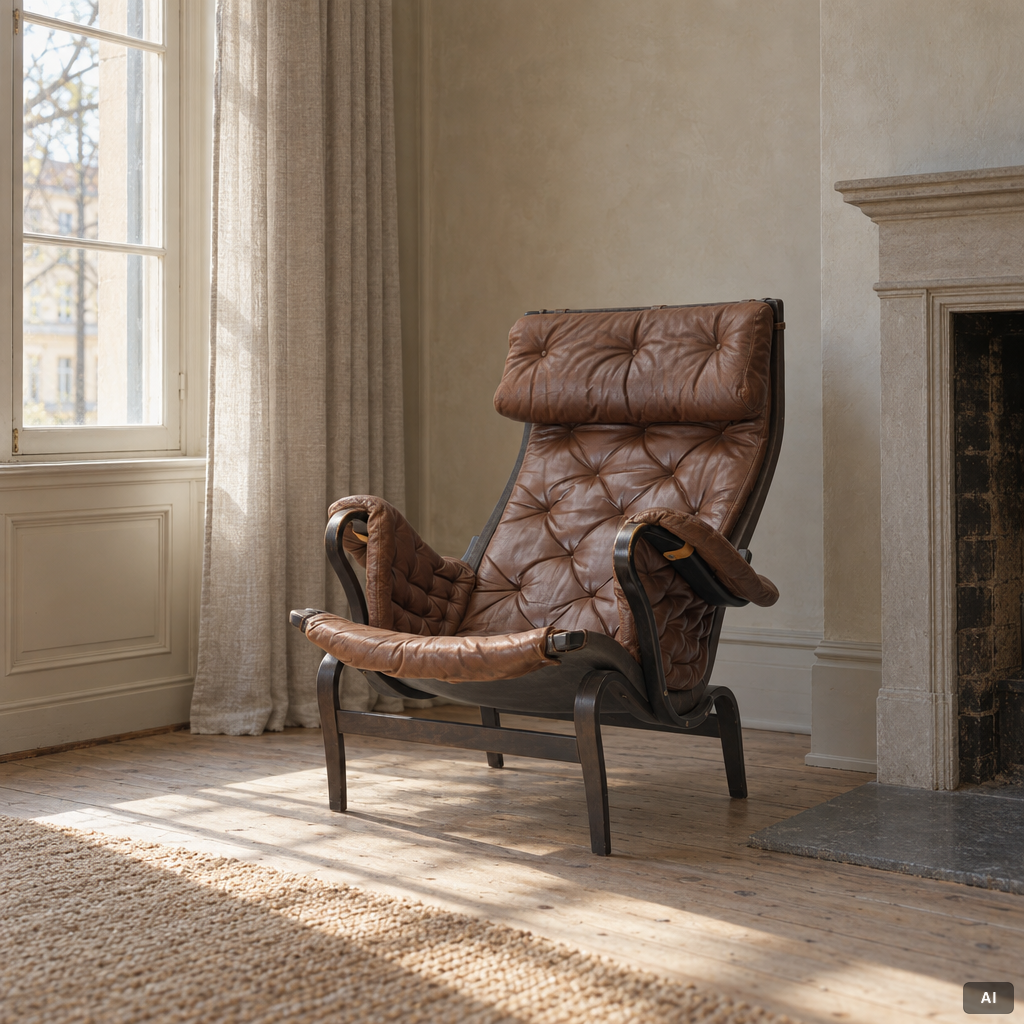 Bruno Mathsson, Armchair, “Pernilla”, Dux.