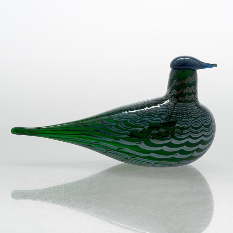 Oiva Toikka, glass bird, signed O. Toikka Nuutajärvi.