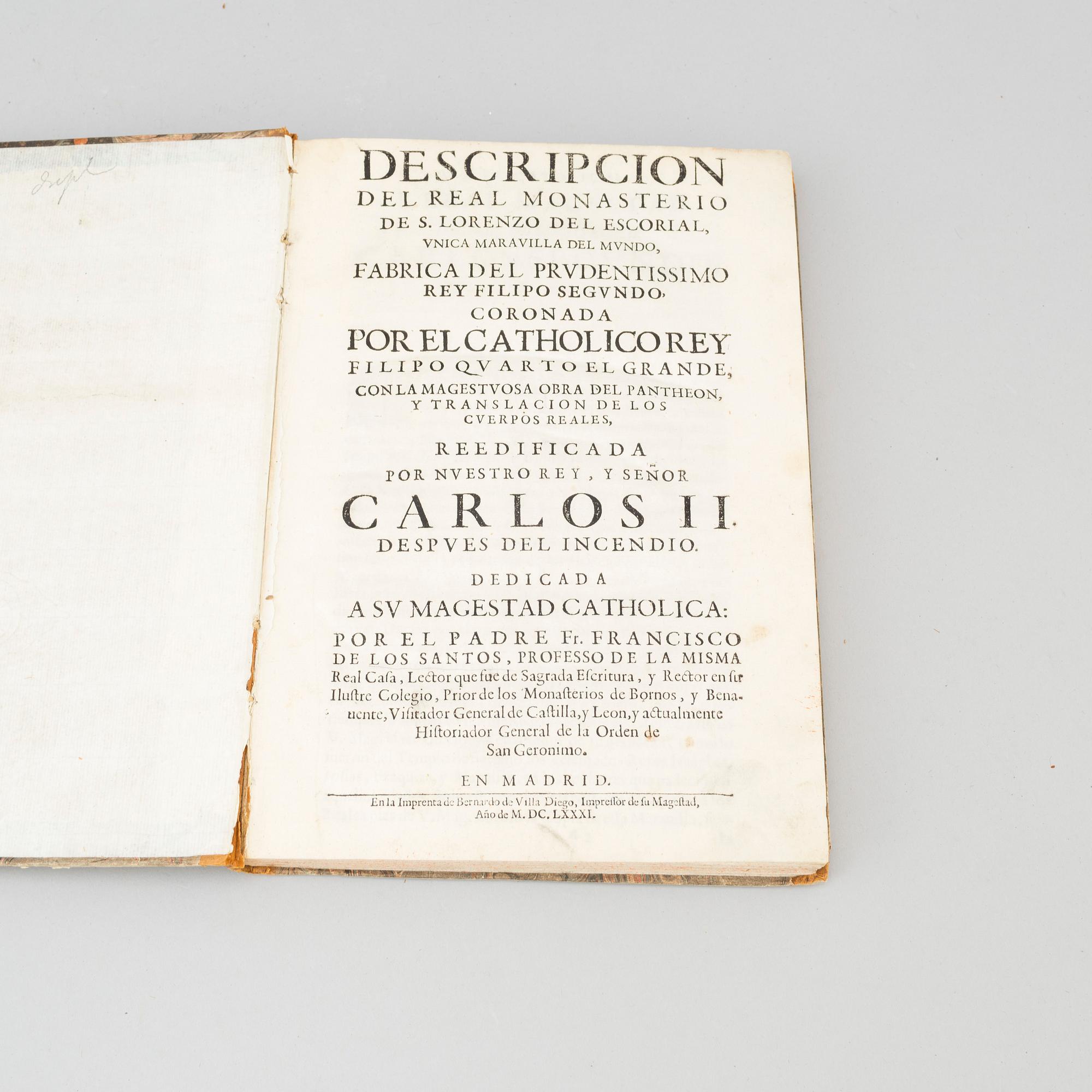 BOK. Med 9 stycken graverade planscher, 1681.