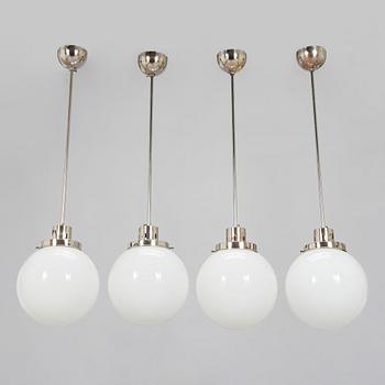 Paavo Tynell, Four 1930s pendant lights modell 1601 for Taito.