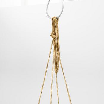 Mid-20th century brass chandelier.