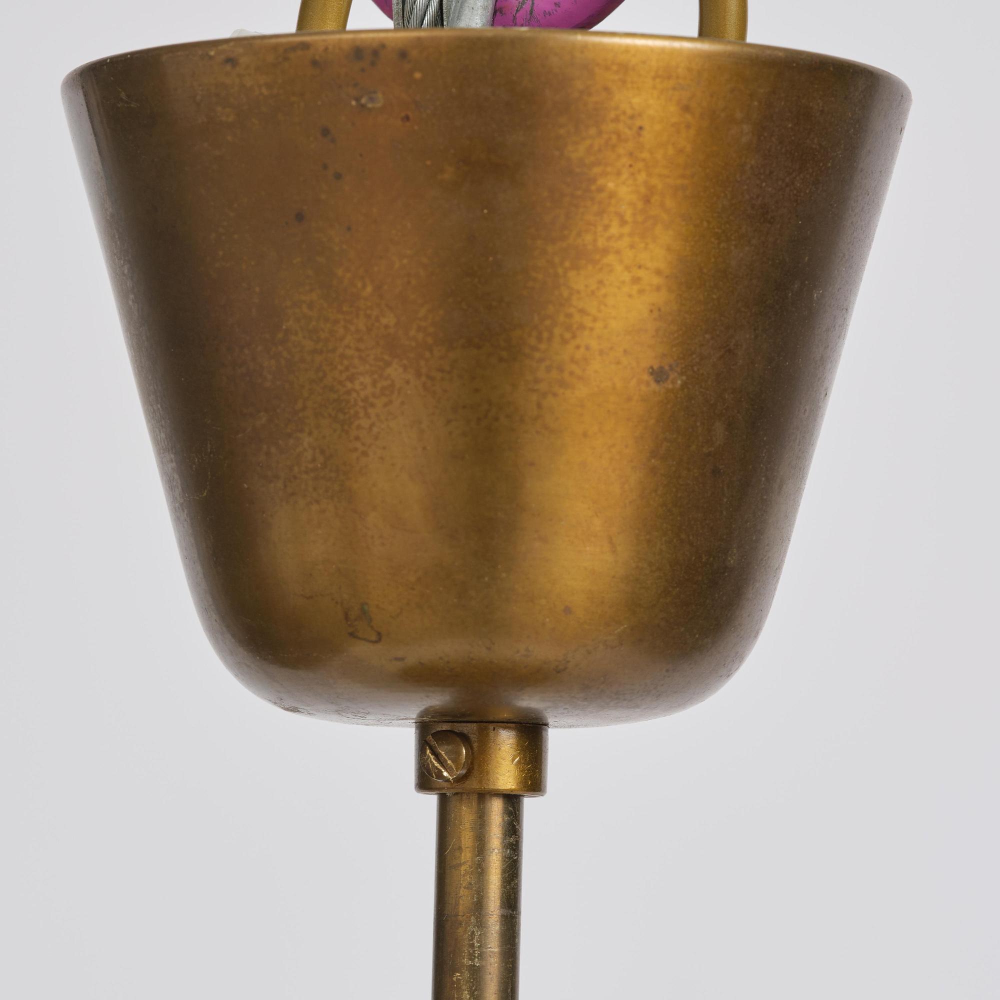 Harald Notini, a pair of ceiling lamps model 11472, Arvid Böhlmarks Lampfabrik, Stockholm, 1940s.