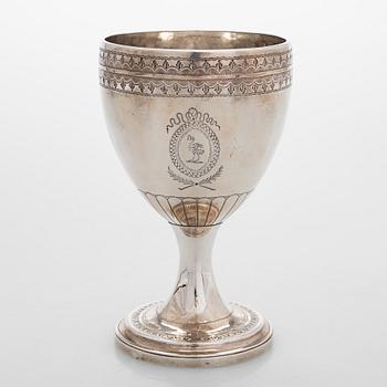 Pikari, sterlinghopeaa, Dublin noin v. 1800.