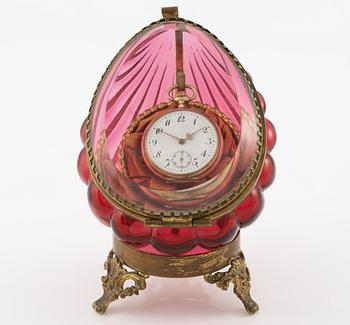 Pocket watch, 14K gold, with stand, 33 mm.