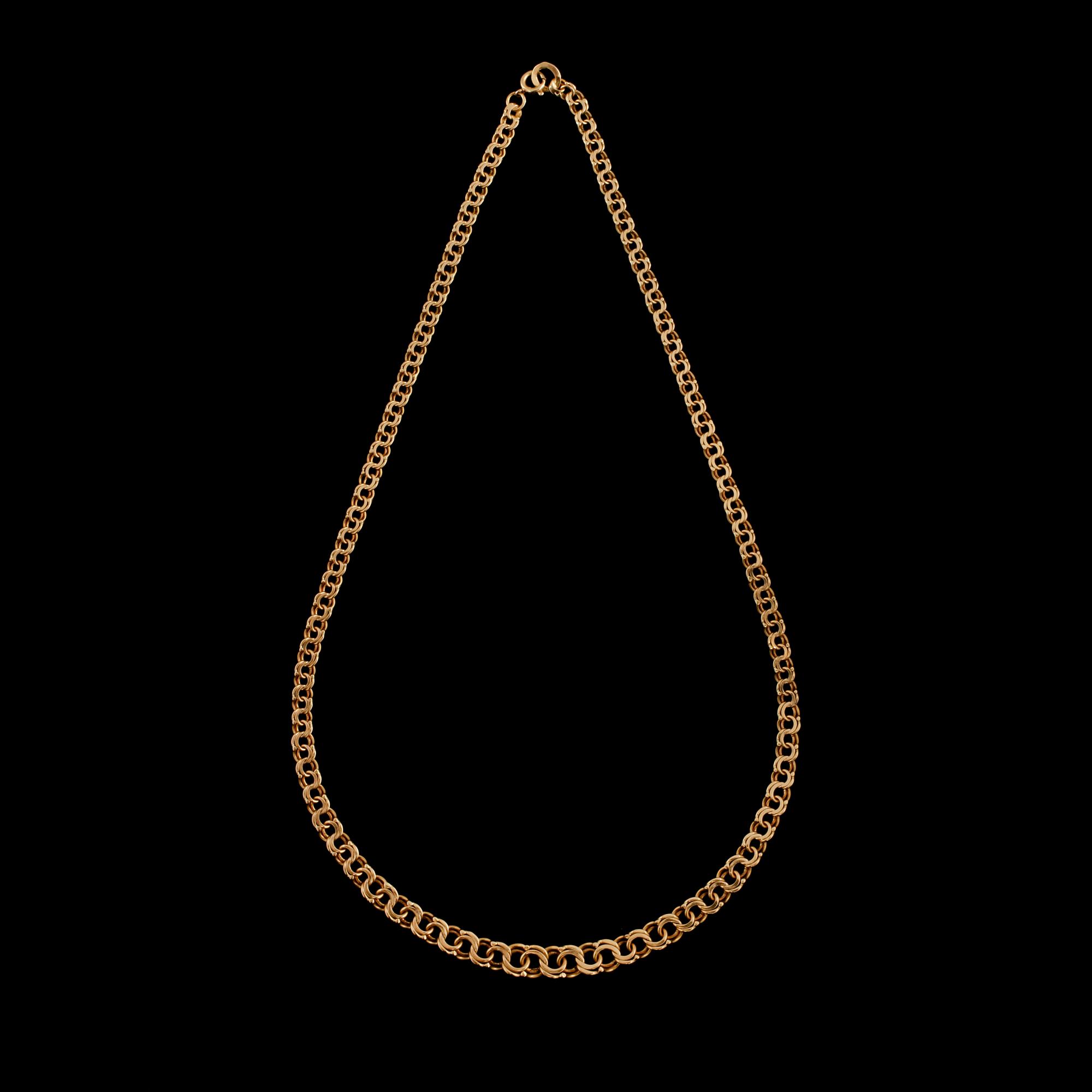HALSLÄNK, 18k guld, Riksby Guldsmedsverkstad, Stockholm, 1959. Vikt 19 g.