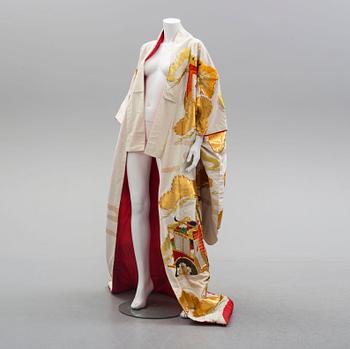 A Japanese wedding kimono, second half of the 20th century.