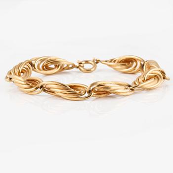 ARMLÄNK, 18K guld, Uno A Erre, Arezzo, Italien. Vikt 17,5 gram.