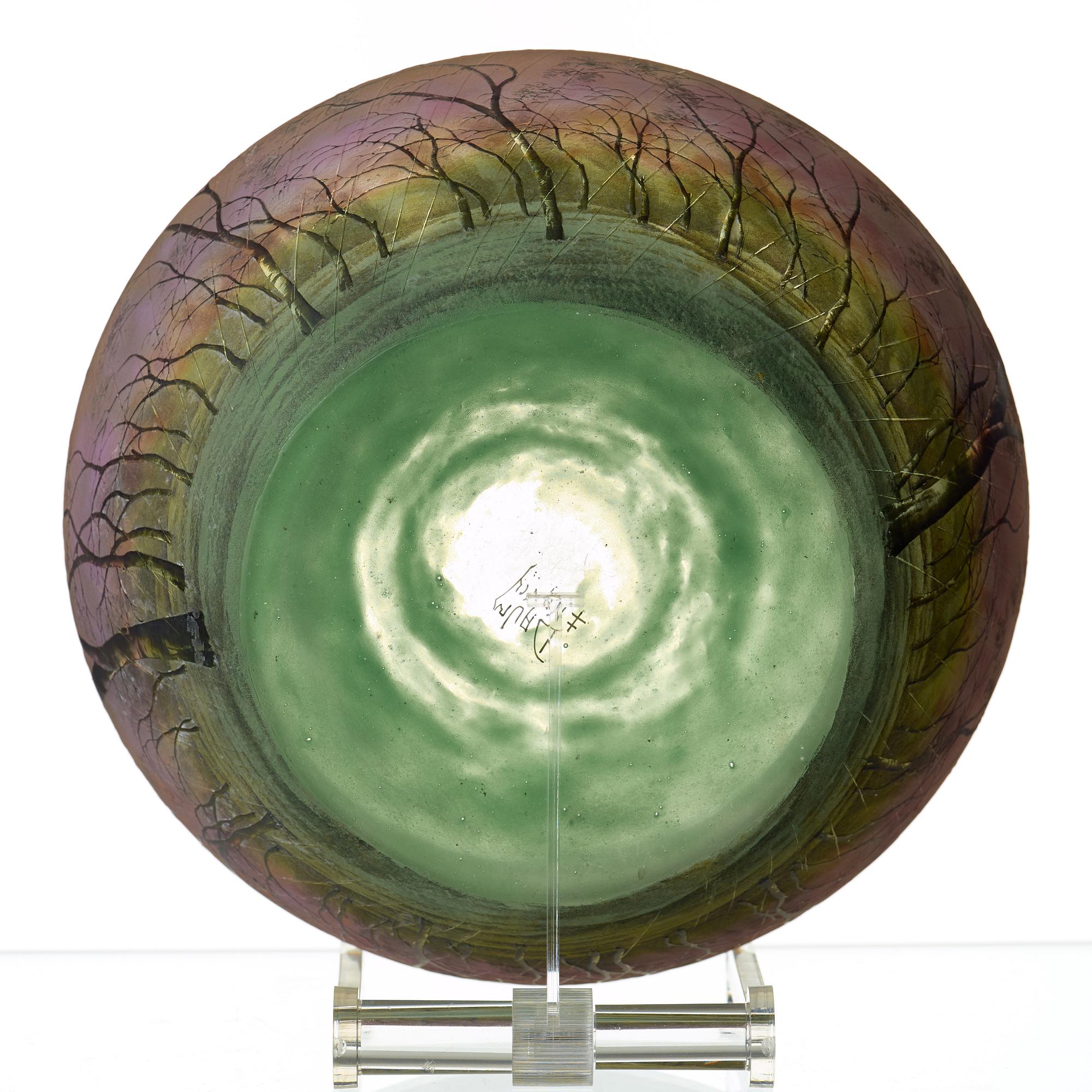 DAUM, skål, Nancy, Frankrike, jugend, ca 1900.