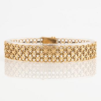 Arm bracelet, 18K gold, x-link.