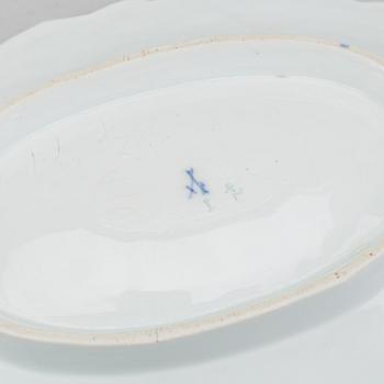 A late 19th century Meissen porcelin bowldish.
