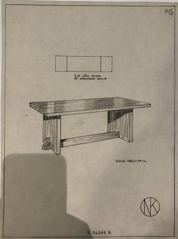 Axel Einar Hjorth, bord, "Lovö", Nordiska Kompaniet 1930-tal.