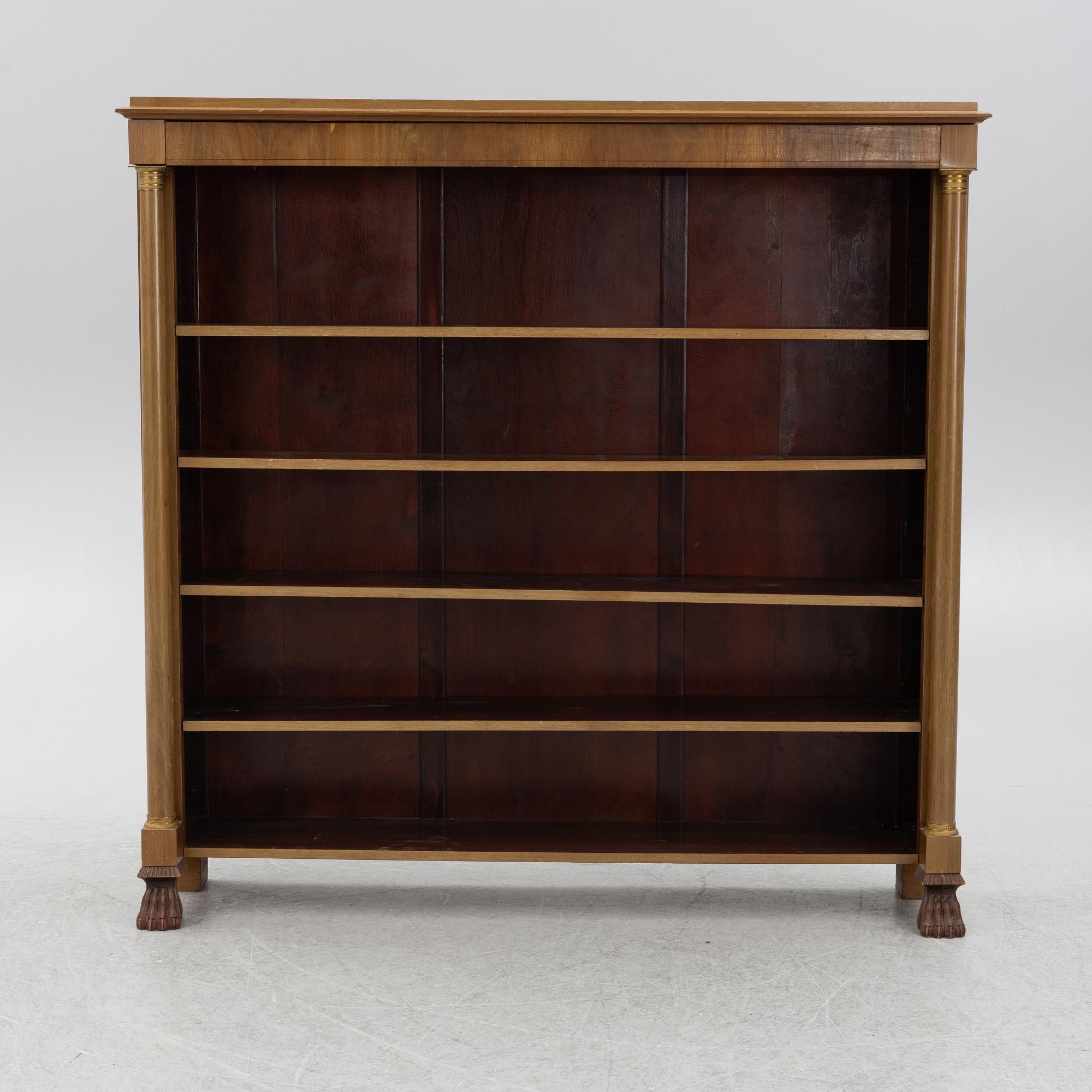 Bookcase, Empire style, first half of the 20th century.