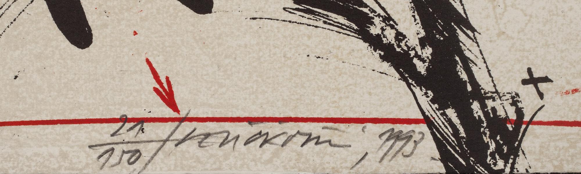 VLADIMIR VELICKOVIC, färgserigrafi, signerad och numrerad 21/150.