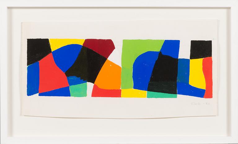 Ernst Mether-Borgström, gouache, signerad och daterad -80.