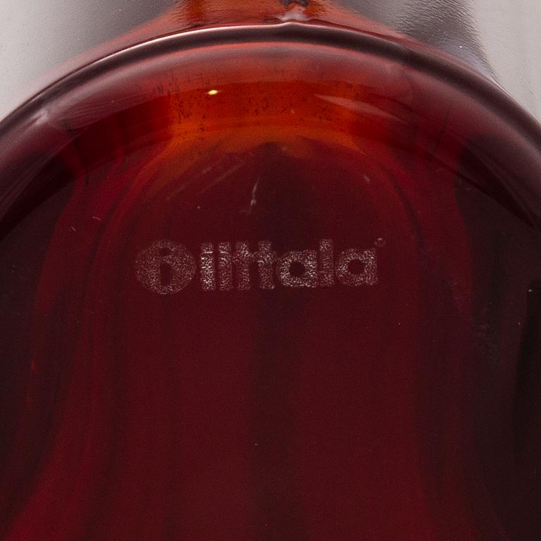 ALVAR AALTO, A red 'Savoy' glass vase, Iittala 2000s.