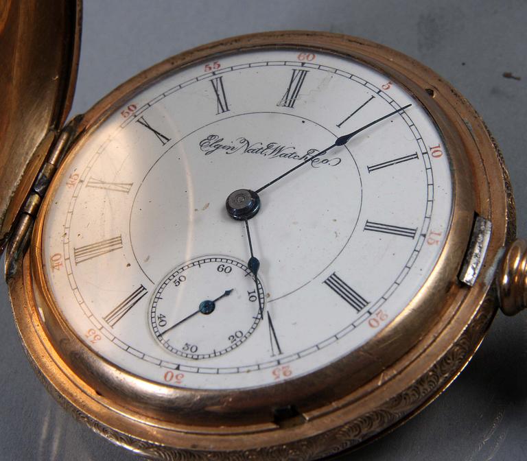 FICKUR MED KEDJA, Elgin Natl Watch Co.