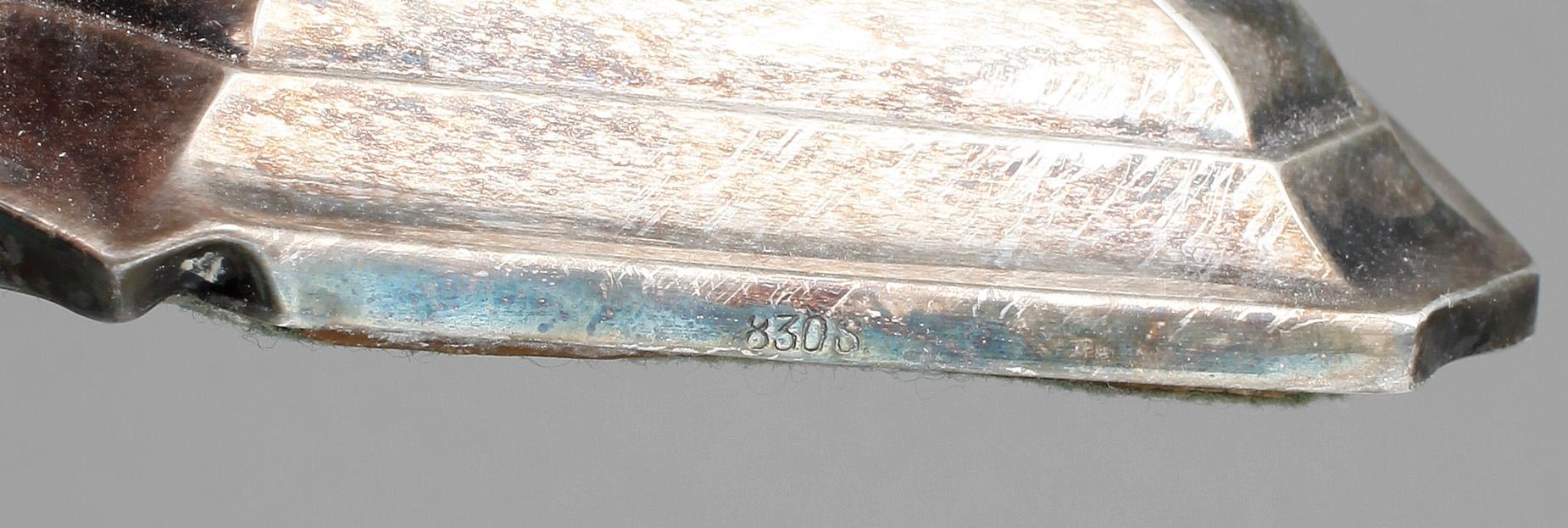 LJUSSTAKAR, ett par, silver, stämplade 830, 1900-talets första hälft.