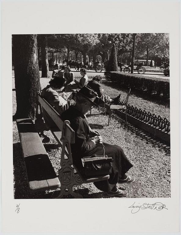 Louis Stettner, "Rond Point des Champs Elysées", 1951.