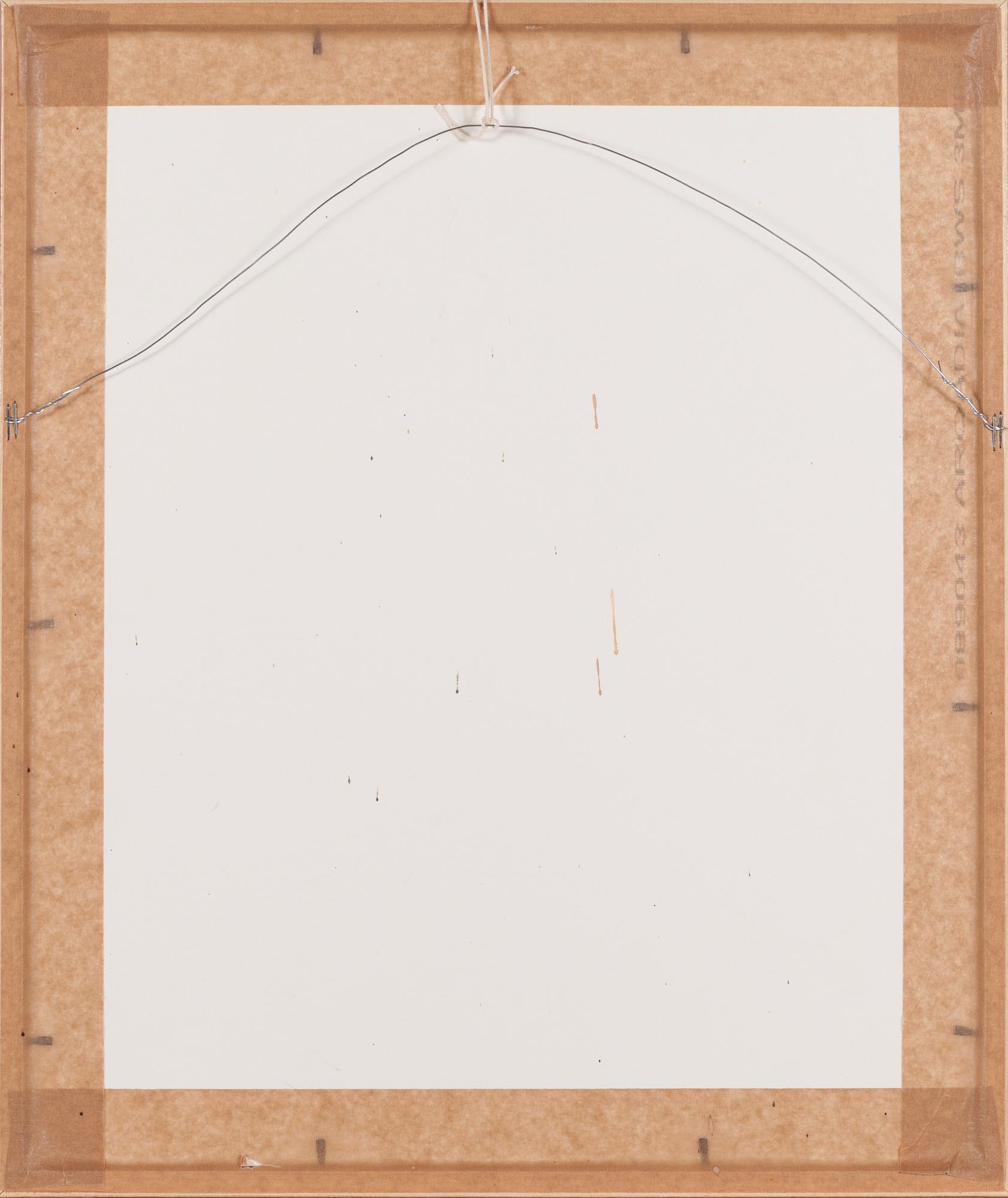 Väinö Blomstedt, etsning, signerad med blyerts.