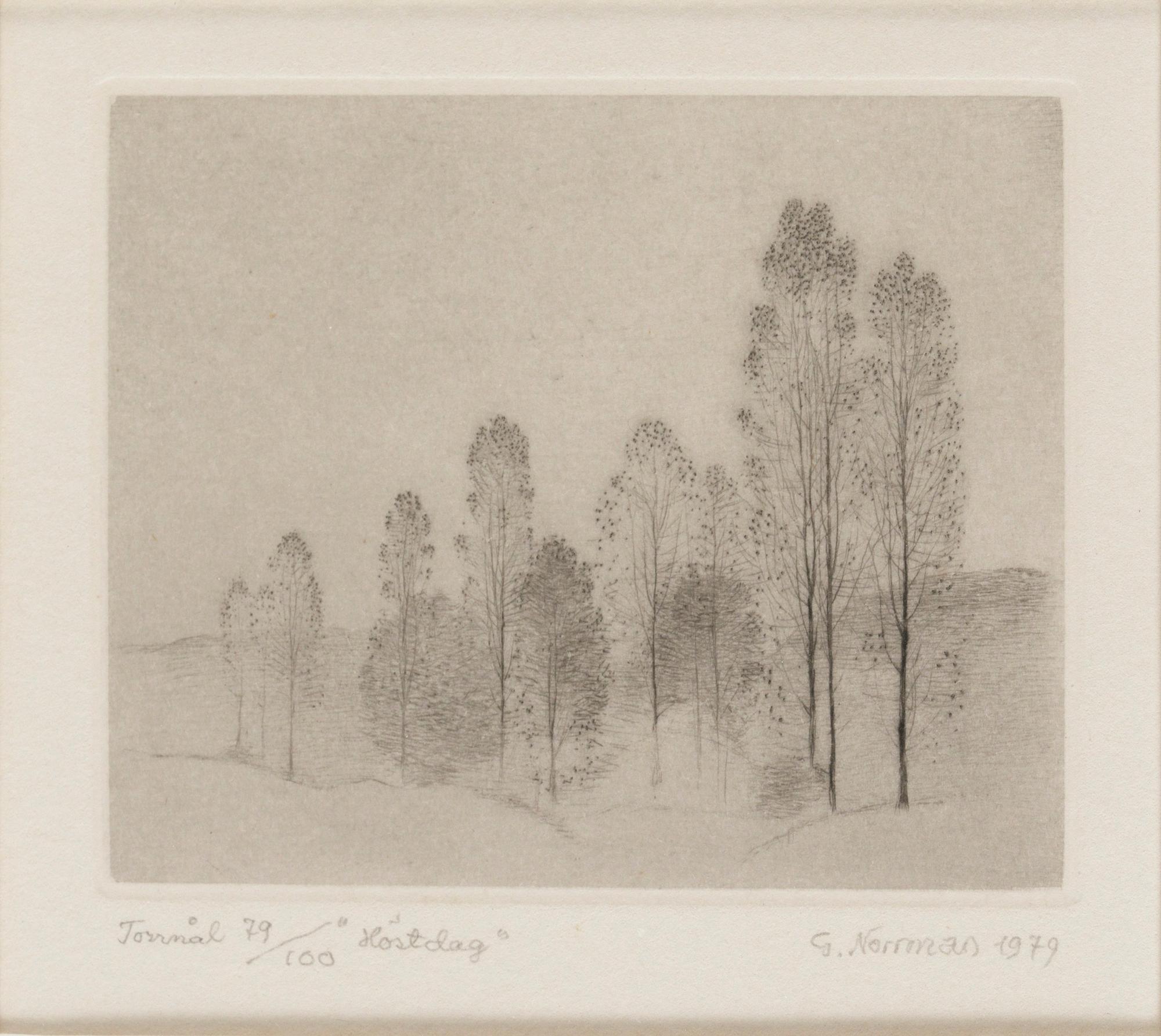 Gunnar Norrman, "Höstdag"; "Vid Ån" (2).