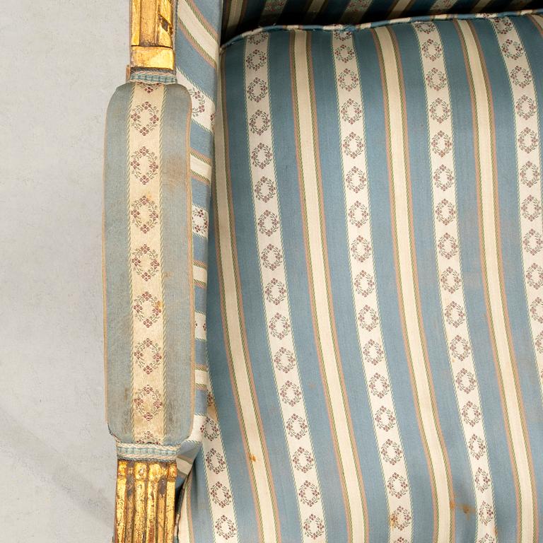 Louis XVI-style Bergère, first half of the 20th century.