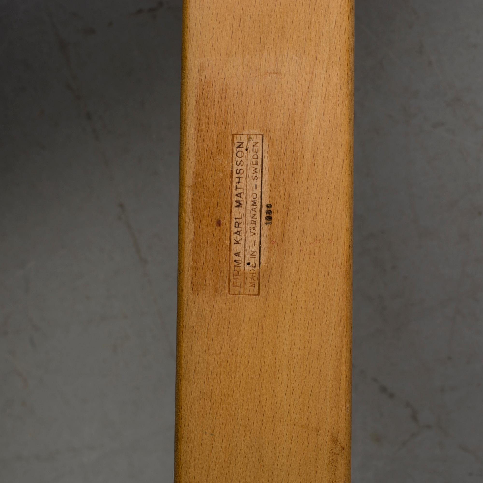 FÅTÖLJ, "Eva", Bruno Mathsson, Firma Karl Mathsson Värnamo 1966.