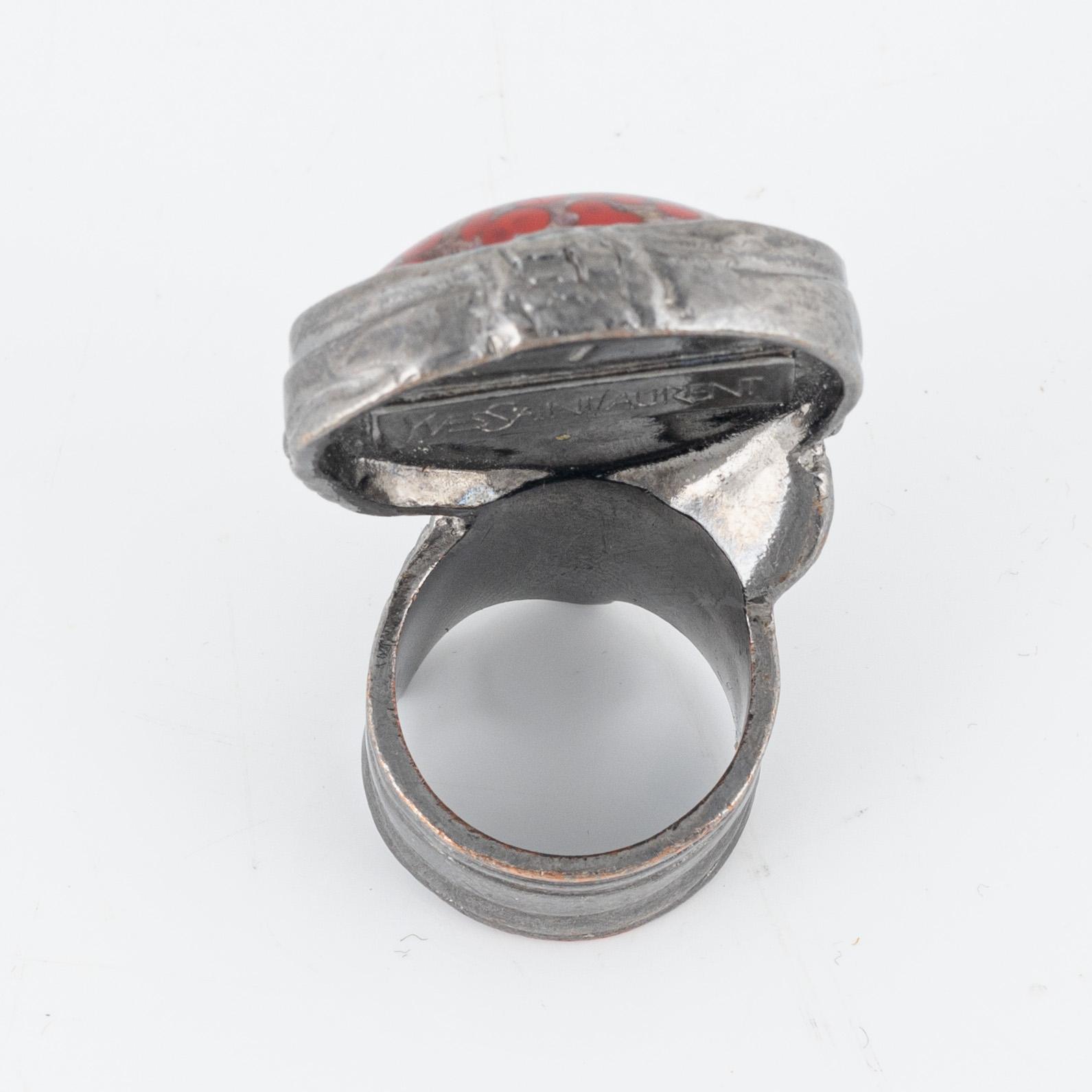 Yves Saint Laurent, ring, size 7.