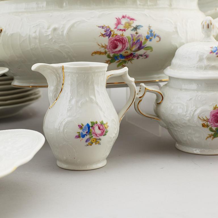 A Rosenthal 'Sanssouci' porcelain part coffee and dinner service, Germany, 20th century (76 pieces).