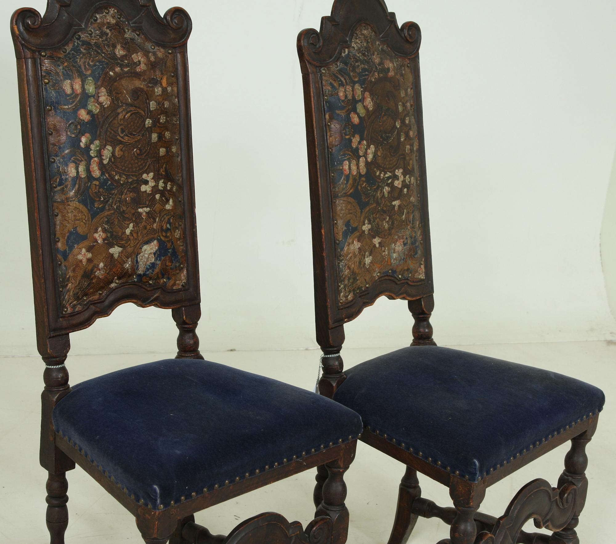 STOLAR, ett par. Barock, 1700-tal.
