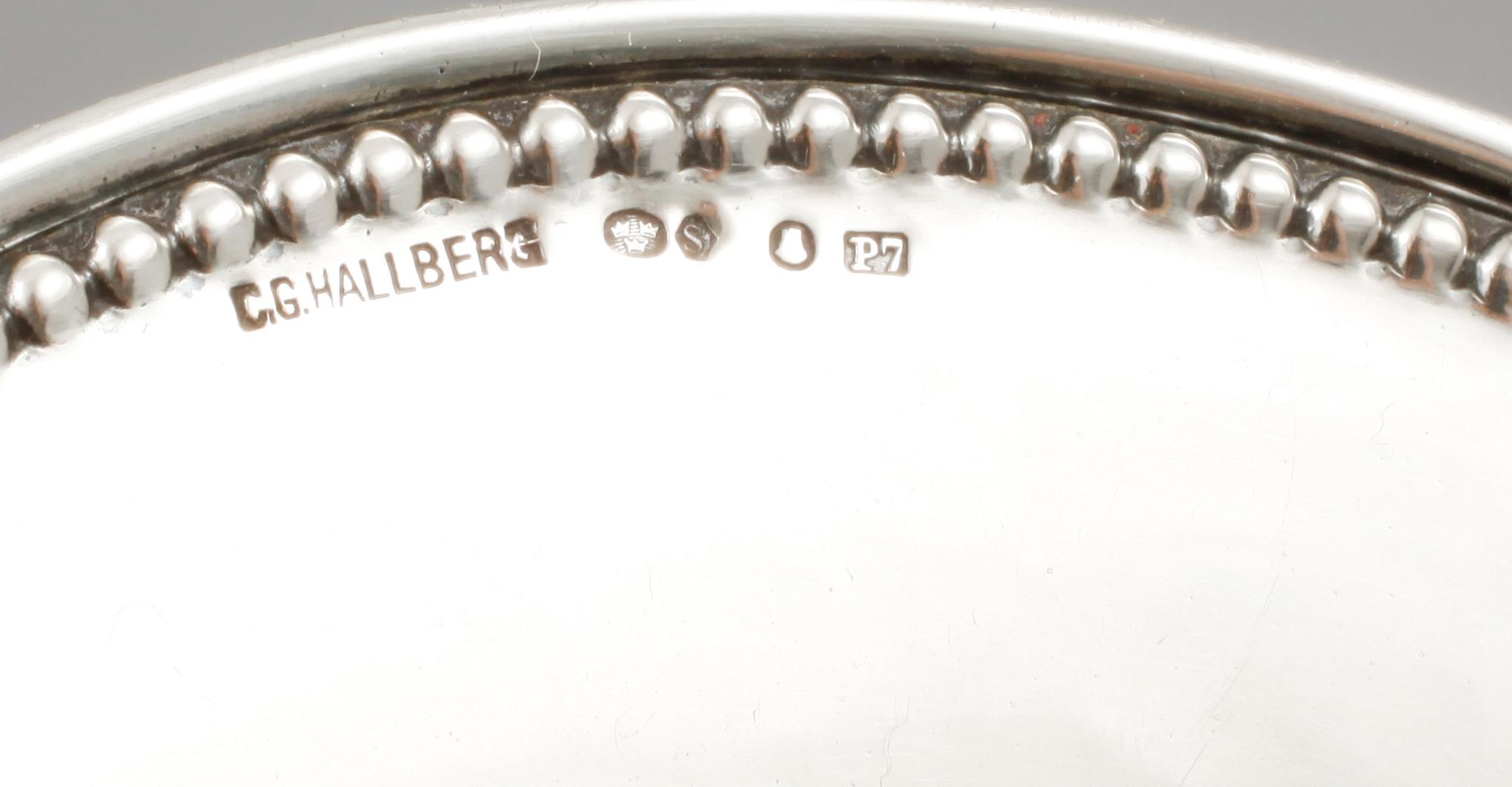 PARTI SILVER, 6 delar, Sverige samt svenska importstämplar, 1800-talets mitt- 1900-talets första hälft, vikt 760 gram.