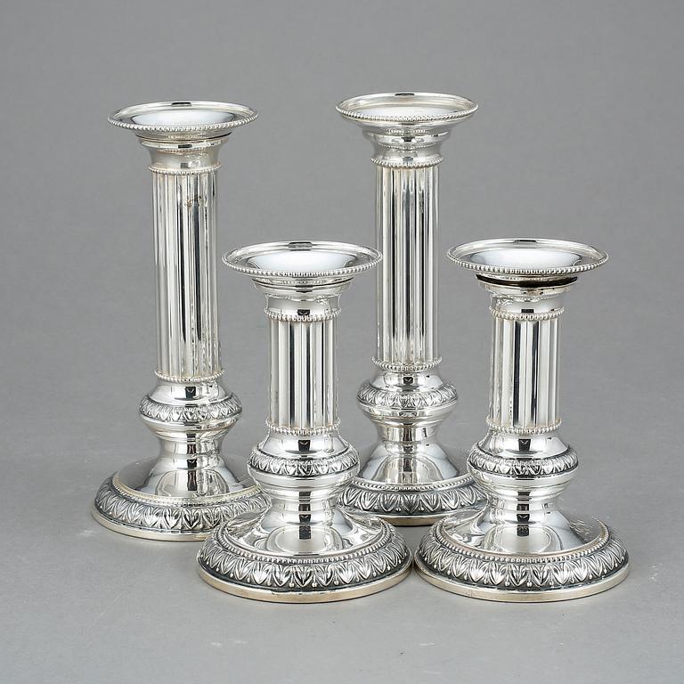 LJUSSTAKAR, 2+2, silver, Finland 1900-tal.