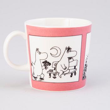 MUUMIMUKI, posliinia, "Muki roosa", Moomin Characters, Arabia 1990-1993.