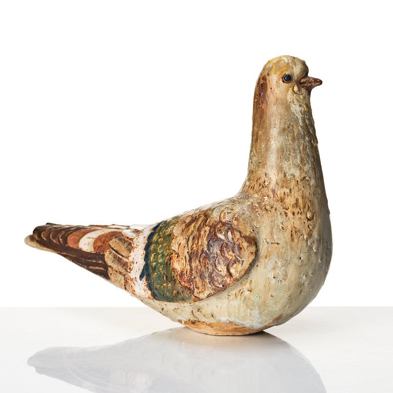 Tyra Lundgren, a stoneware sculpture of a dove, Gustavsberg, Sweden ca 1949.