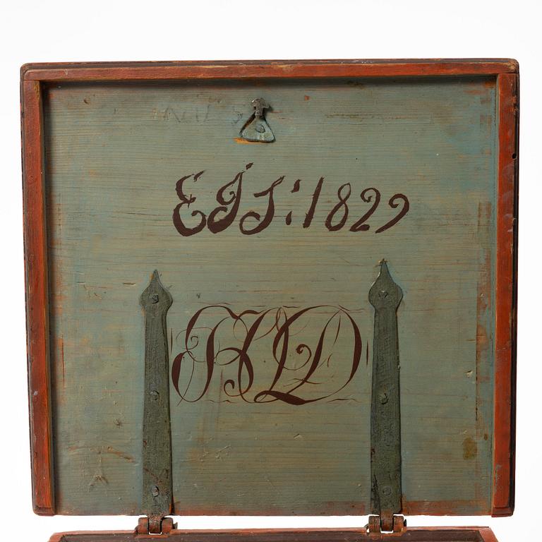 Box. Folk art, Jämtland, 18th/19th century.