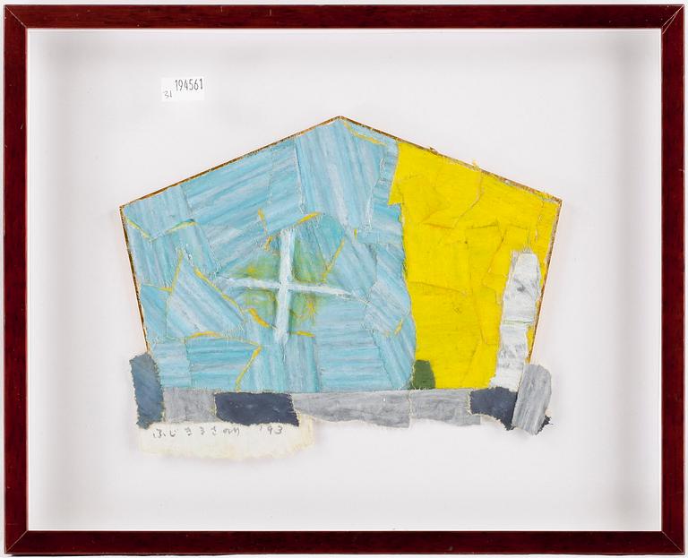 MASANORI FUJIKI, blandteknik, signerad.