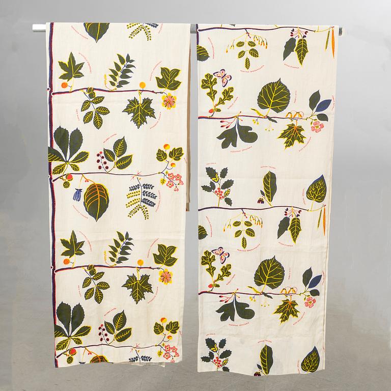 Josef Frank, curtains, a pair, "US Tree", Svenskt Tenn Company.