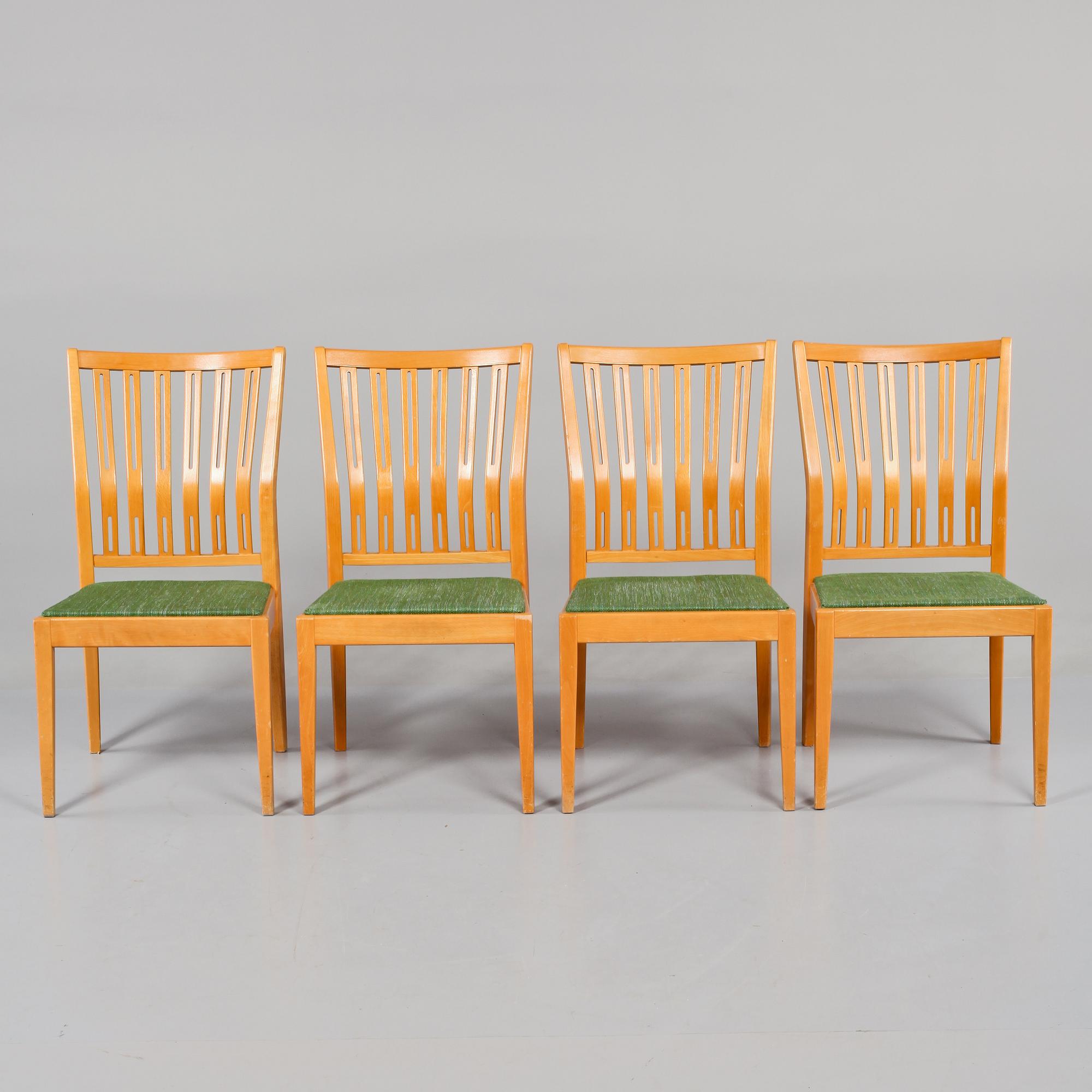 STOLAR, 4 st, Åkerblom, omkring 1900-talets mitt.