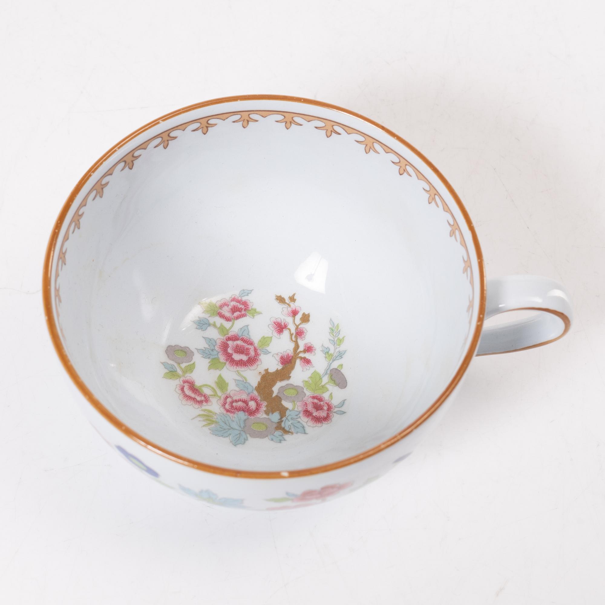 Kaffe- och teservis, 54 delar, "Lotus", Rörstrand, 1900-talets andra hälft.