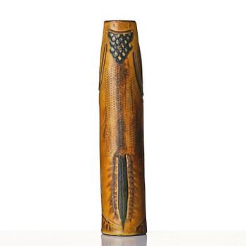 Wilhelm Kåge, a Farsta stoneware vase/sculpture in the form of a 'dragonfish', Gustavsberg Studio 1955.