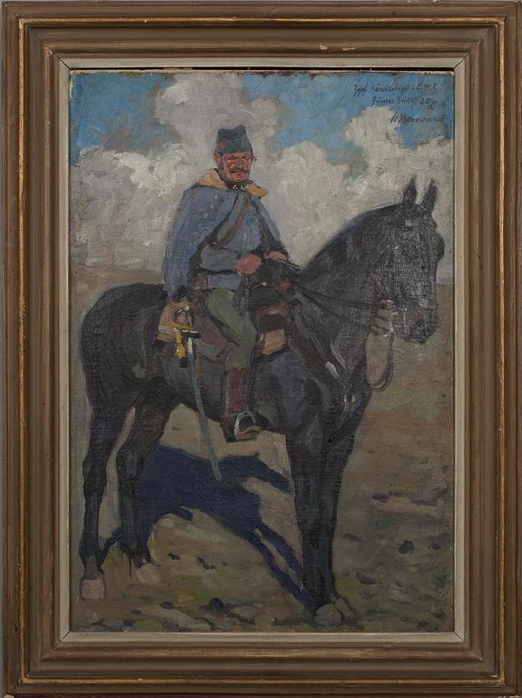 TUNTEMATON/OKÄND/ UNKNOWN, Olja på skiva, sign. och dat. 25/11-16.