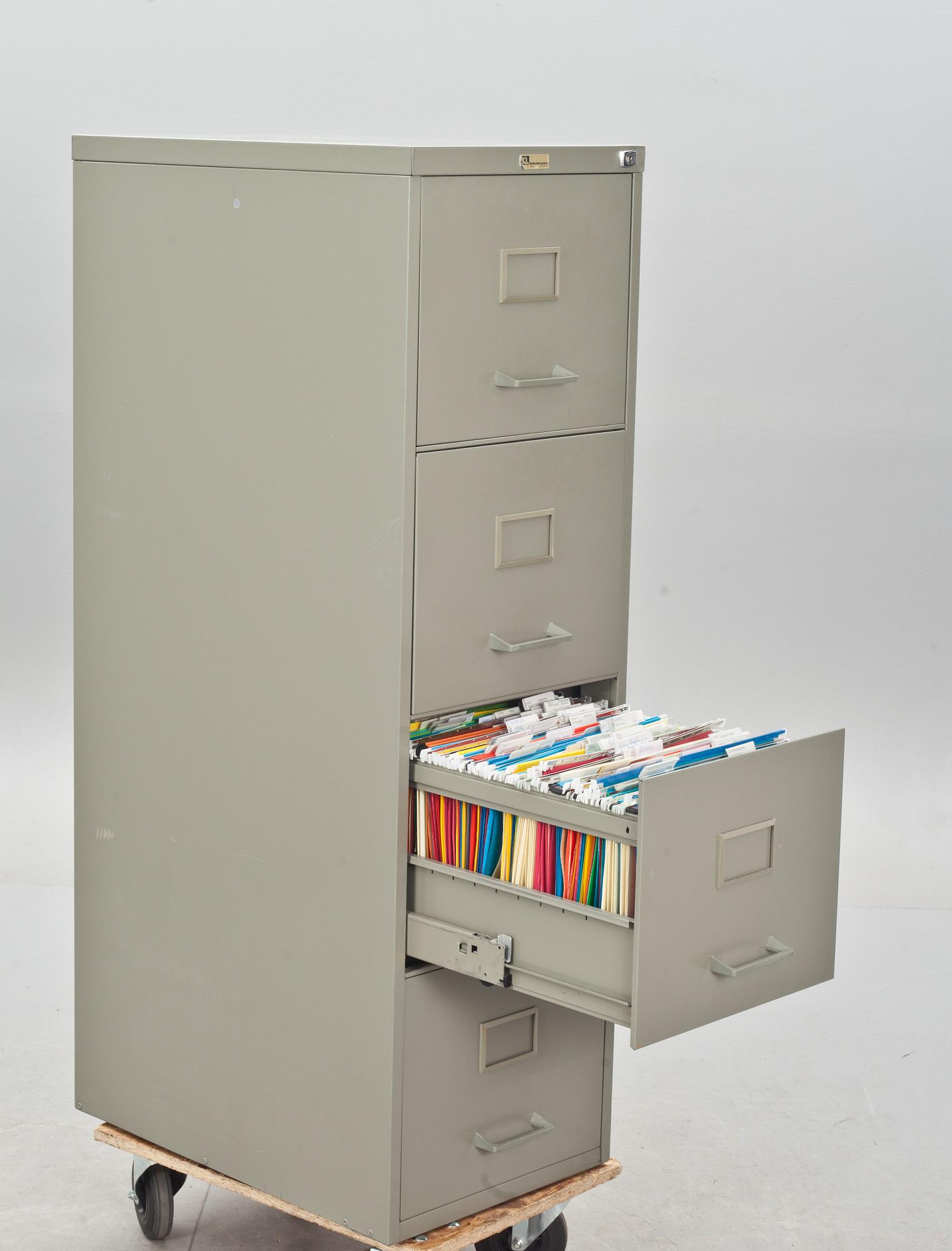 ARKIVSKÅP, 1900-talets senare hälft.