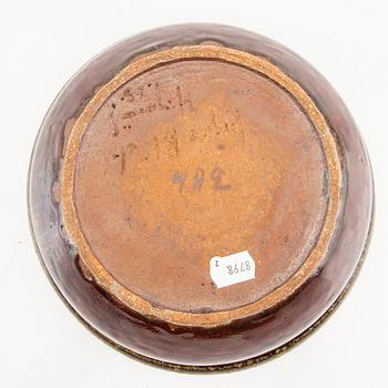 Yngve Blixt,  skål signerad och daterad 65 (?) Höganäs stengods.