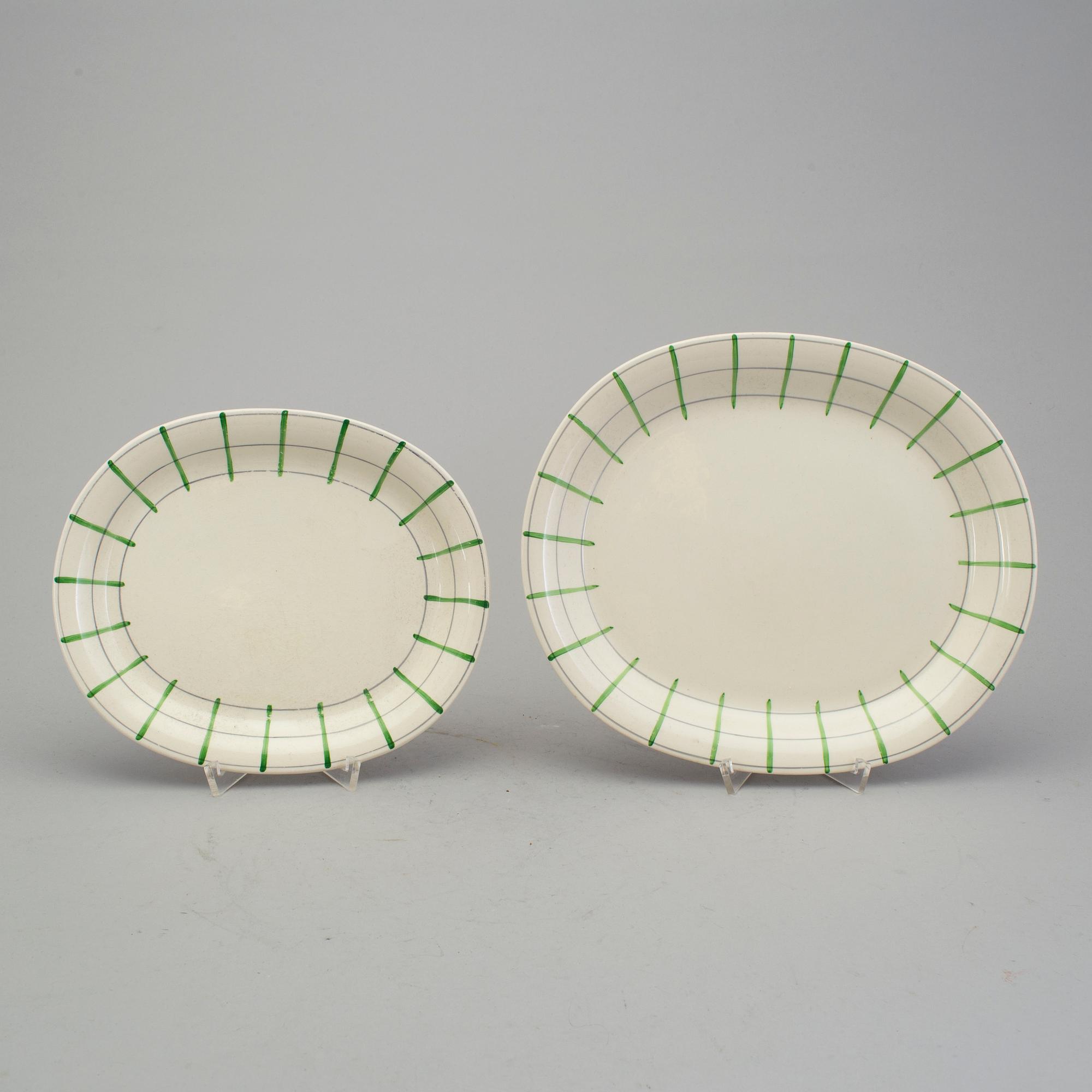 WILHELM KÅGE, servis 37 delar. Flintgods "Spaljé", Gustavsberg.