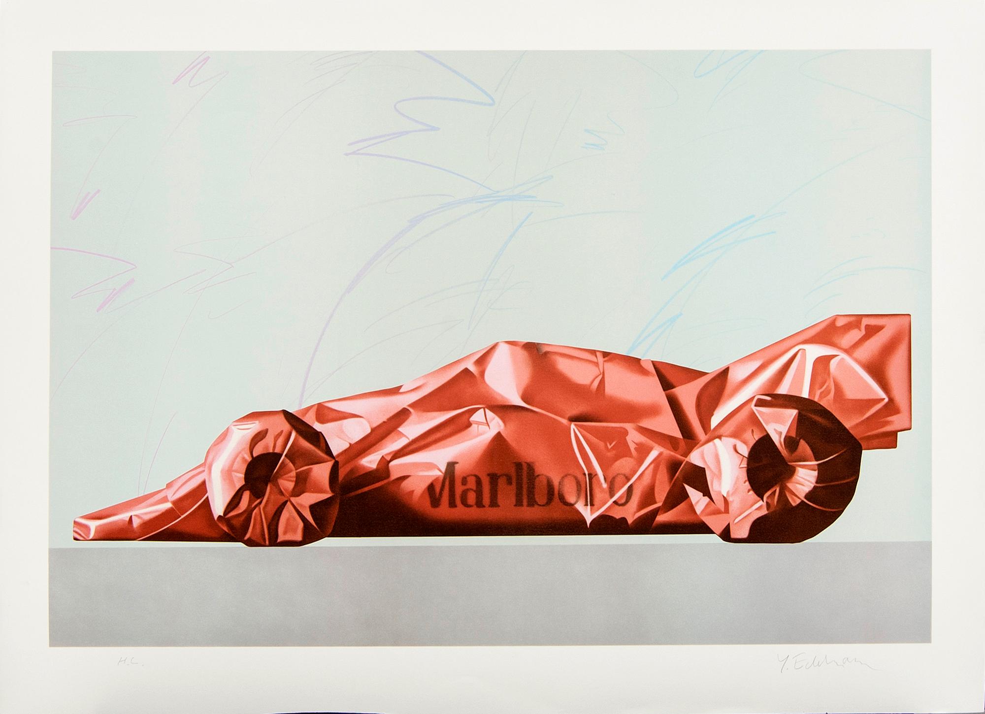 Yrjö Edelmann, a signed colour lithograph.