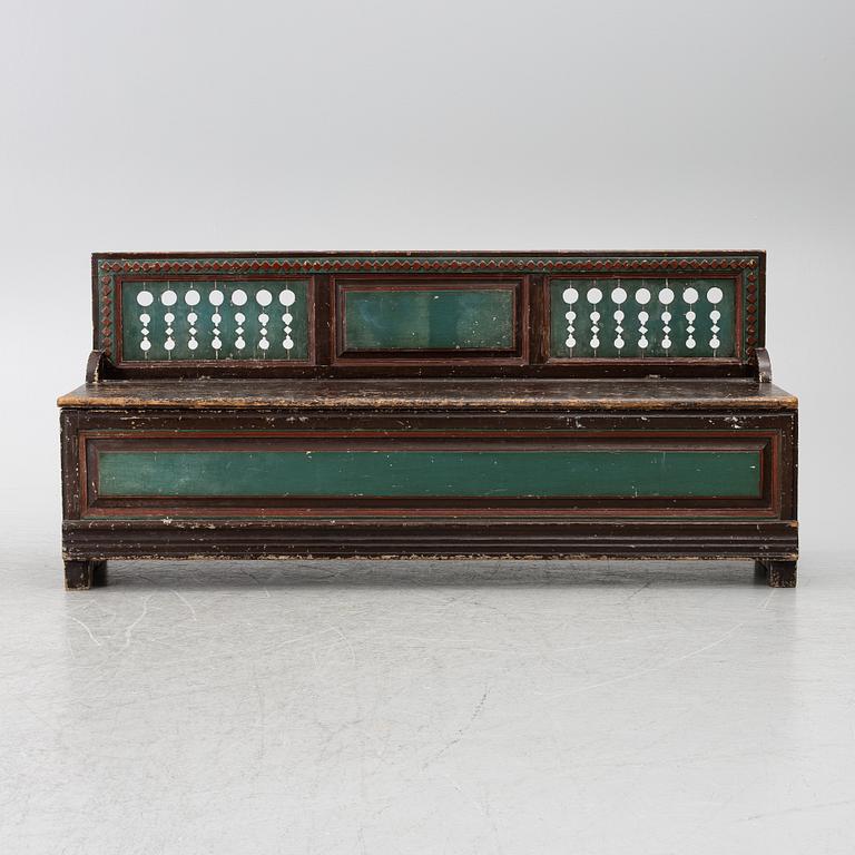 Fållbänk, allmoge, 1800-tal.