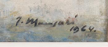 Janne Muusari, oil on canvas, signed and dated 1964.