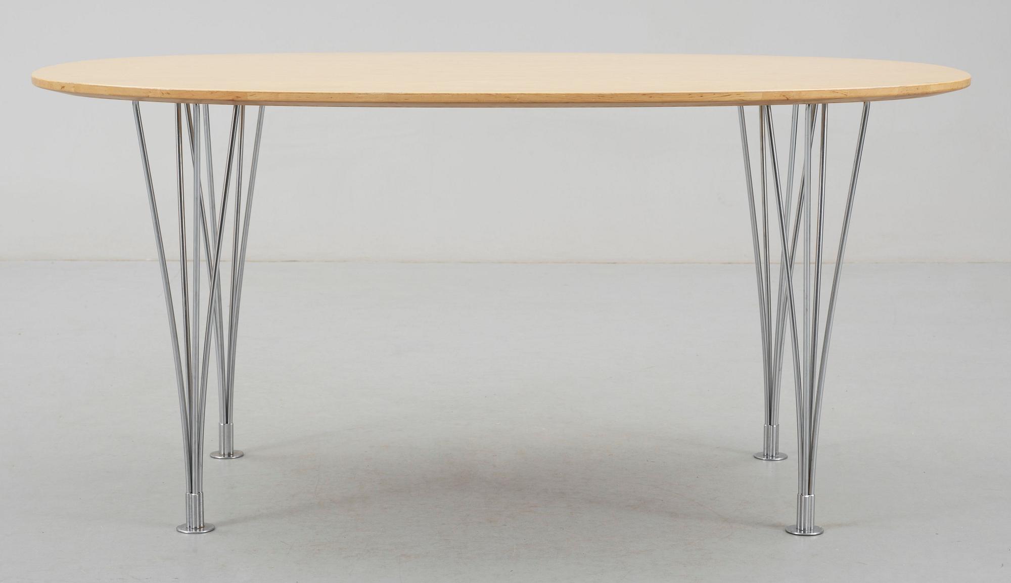 BORD, "Superellips", design Piet Hein & Bruno Mathsson, för Fritz Hansen, Danmark.